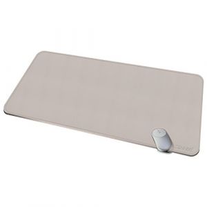 CENNBIE Tapis de bureau en cuir,100x50cm Sous main antid&eacute;rapant &eacute;tendu, tapis de souris en cuir PU imperm&eacute;able, Sous main bureau pour le bureau et la maison (Cr&egrave;me) (Cennbie Leather Direct FR, neuf)