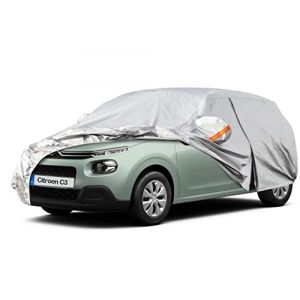 Kayme Bâche Voiture Étanche Respirante, 6 Couches Housse de Protection Voiture Extérieur Compatible avec 2002-2024 Citroen C3(Pas pour C3 Picasso et Aircross). Expédier Depuis Un Entrepôt Européen. (kayme car covers shop, neuf)