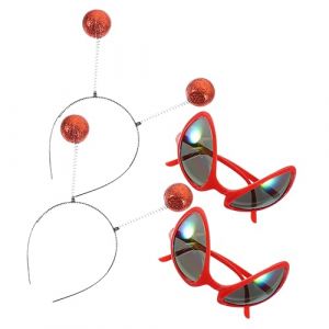 Ipetboom 2ensembles Bandeau Et Lunettes Fantaisie Accessoires De D&eacute;guisement Pour F&ecirc;tes Et Halloween De Costume Original (Cowan Micro, neuf)