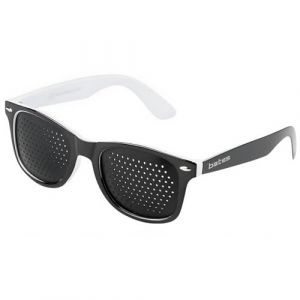 BATES - Lunettes Stenope Made in Italy, Lunettes à Grille Stenopeiques pour Hommes et Femmes, Lunette de Repos Disponible Dans Différents Styles, Produit Entièrement en Italie (Vision White Mix) (Vision Bates, neuf)