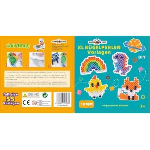 Livre de mod&egrave;les de perles &agrave; repasser XL pour gar&ccedil;ons et filles &agrave; partir de 3 ans (Happy Price Toys, neuf)