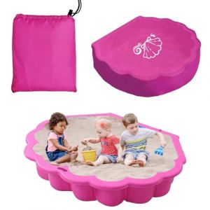 Bache Bac à Sable,Bache de Protection 100x15cm,Couverture Imperméable,Housse de Protection Bac a Sable Coquillage,Étanche Auvent,pour Bac a Sable Enfant Exterieur Piscine Coquillage (GOUYENG, neuf)