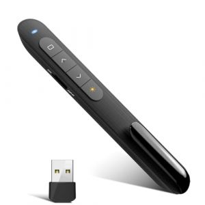 Pointeur Laser-T&eacute;l&eacute;commande Pr&eacute;sentation PowerPoint & Keynote | Pointeur Laser pour Google Slides/PDF | Compatible Windows & Mac, Plug & Play (HaoKongDaCheng, neuf)