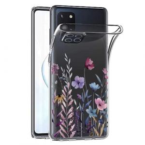 Kaywzo Antichoc Coque pour Samsung Galaxy Note 10 Lite,Housse &Eacute;tui en Transparent TPU avec Motif de Fleurs Peintes,Ultra Mince Silicone Phone Protection Case Cover-4 (Misyum, neuf)