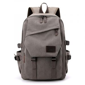 FUNSEED Sac &agrave; dos pour homme, sac &agrave; bandouli&egrave;re en toile imperm&eacute;able avec plusieurs poches de grande capacit&eacute; pour les voyages, gris, L (TOWNSHINE, neuf)