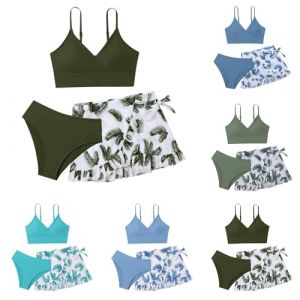 Maillot Menstruel Adolescente Ensemble 3 Pièces Maillot De Bain Maillot De Bain Ado Fille 9-17 Ans Maillot De Bain Adolescente Fille Natation Piscine Sport Plage (kWEX, neuf)