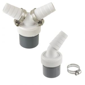 2 Pièces Raccordement pour Lave-Linge Tuyau évacuation pour Lave-Linge pour Siphon Intégré et Tuyau évacuation pour Relier le Lave-Linge ou le Lave-Vaisselle (Guanici, neuf)
