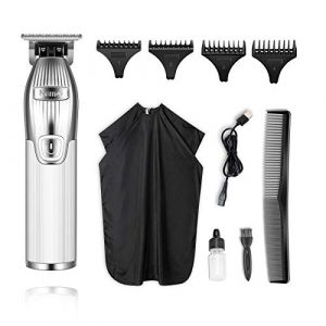 Kemei Tondeuse à cheveux à tête chauve de 0 mm pour homme - Tondeuse à cheveux professionnelle sans fil avec lame en T - Kit de toilettage rechargeable (Yanda-Store, neuf)