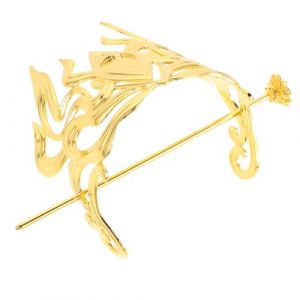 MUCKLILY Couronne de Cheveux Vintage Masculine en M&eacute;tal L&eacute;ger, &Eacute;pingle &agrave; Cheveux Chinoise Ancienne pour Costume Hanfu, Accessoire Coiffure R&eacute;tro Cosplay, Style Traditionnel Asiatique (Senike, neuf)