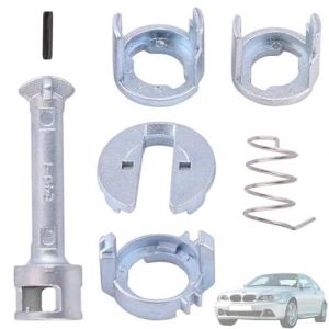 Twowinds - Barillet Serrure Compatible avec BMW E46 Série 3 Combi, Berline, Coupé, Cabriolet (1998-2005) - Porte Avant Droite et Gauche - 51218244050 - Cylindre Verrouillage - 45mm (lot de 7 pièces) (Autoparts-forless, neuf)