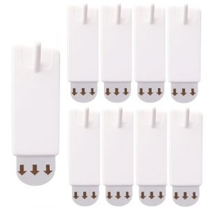 BLPRKOT 8 Pi&egrave;ces Accroche Tableau Sans Percer, Faciles &agrave; Utiliser, Crochets pour Tableaux Autocollants, Forte Capacit&eacute; de Charge, Languette Accroche Tableau, pour Accrocher des Tableaux, Cadres (WANGLIWEI STORE, neuf)