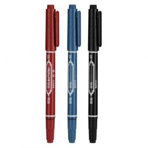 Tatouer Marker Pen 3pcs 5,39 pouces étanche de marquage de peau étanche crayon Fine Point Body Ink Pen Double Head Tattoo Marker stylo facile à colorer, tatouages ​​temporaires (weimoli, neuf)