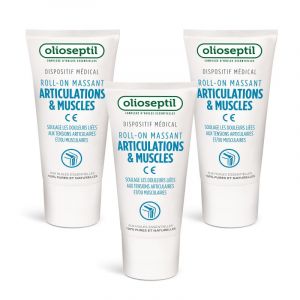 OLIOSEPTIL - Roll-on Articulations & Muscles - Aux huiles essentielles & extrait d'harpagophytum - Aide &agrave; soulager rapidement les douleurs articulaires et musculaires - Dispositif M&eacute;dical - Lot de 3 (Parabio Sant&eacute;, neuf)