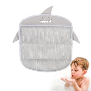 KEWUF Organisateur de jouets de bain,Organisateur de Jouets de Bain avec 2 Ventouses pour Enfants, rangement de jouets de baignoire, Filet Rangement Jouet pour Jouets de Bain et Salle de Bain(Gris) (SHUFANG UK SHOP, neuf)