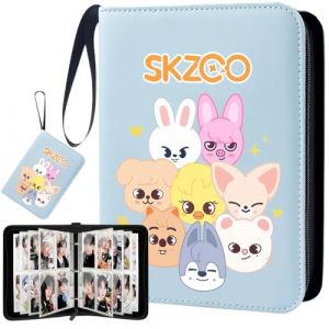 SUJEBKC SKZ Skzoo Adorable porte-cartes photo cartoon, album de cartes &agrave; collectionner SK 400 pochettes, cadeaux Kpop Merch pour SK (COASTAL GOODS LTD, neuf)