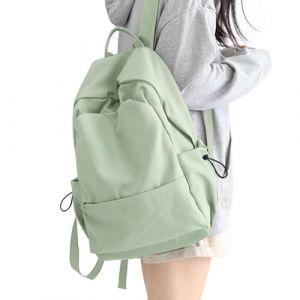 HYC00 Sac à Dos Scolaire College Cartables Fille Garçons Sac d'école pour 15.6 Pouce Laptop Sac à Dos College Imperméable Sac Ecole Adolescent Casual Daypacks pour Scolaire Voyage Travail,Vert Clair (SUNMOP, neuf)