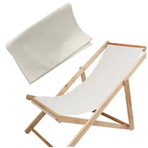Toile De Chilienne Chaise De Plage 45x17 Pouces Toile Transat Oxford Tissu Pont De Pont éLingue Remplacement De Chaise De Patio Pliable Tissu De Remplacement Pour Les Chaises De Salon De Patio (Enshishizhaoyudianzishangwuyouxiangongsi, neuf)