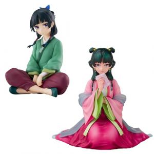 Zhongkaihua Lot de 2 figurines d'anime Maomao assis Maomao Action Figure de collection Statue de table Ornement Cadeaux (pusenele, neuf)