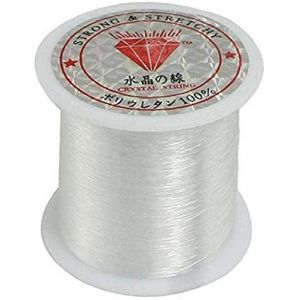 1 Rouleau de Ligne de pêche en Nylon Transparent Fil de pêche cosses de Bobine SNG Le Fil de Bijoux pour Bricolage Artisanat-0,2 mm * 155 mDurabilité (Hua Heng YJ, neuf)