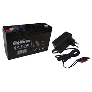 Peg Perego - Batterie au plomb 6 V 12 Ah avec chargeur plomb 12 V 6 V 2 V 600 mAh (tancredielettronica, neuf)