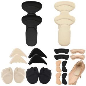 SHSHbuy Coussinets pour Chaussures,8 Paires Coussinets de Talon,Semelles Coussinet Plantaires,Insert Orteil pour Talons Hauts Coussinets de Chaussures Lâches (SHSHbuy, neuf)