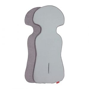 ByBoom Basics Coussin d'assise pour bébé 77 x 32 cm, côté en coton et éponge, pour nacelle, siège auto (par ex. Maxi-Cosi, Britax-Römer, Cybex), poussette, buggy, remorque de vélo – Fabriqué en UE (Babyundmehr Germany, neuf)