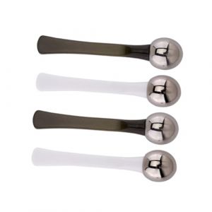 WRITWAA 4 Pièces appareil de massage crème contour des yeux spatule crème contour des yeux outil de beauté cuillère à crème contour des yeux applicateurs de crème contour des yeux (Saieli, neuf)