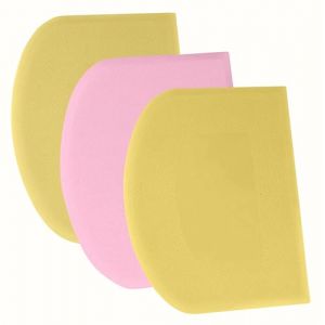 SURDOCA Corne Patisserie Coupe Pate Pain - 3P 5.9x4.3'' Antidérapante Plastique sans BPA Bord et Coin Tranchants Souple Racloir Coupe Pate Patisserie - Accessoires de Décoration Outils de Modelage (Asinta-IT, neuf)