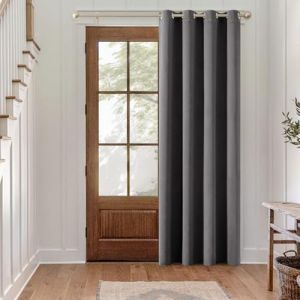 MIULEE Rideaux Occultant Gris 140x200cm 1 Pièce à Oeillets-Rideaux Opaque Doux et Esthétiques Rideau Thermique Isolant Anti Froid Chaleur (MIULEE HOME, neuf)