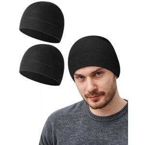 MELLIEX 2 Pi&egrave;ces Bonnet Homme Femme, L&eacute;ger Bonnet Running Multifonctionnel Skull Cap Chaud Chapeaux Helmet Liner pour Sport, Sommeil, Casque Moto (Pailey, neuf)
