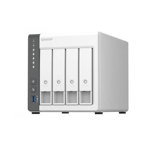 Qnap TS-433 NAS 4 baies (ARM 4-Core Cortex-A55 2,0 GHz, 2,5 GbE) 48 To avec 4 disques durs WD RED Plus de 12 To (AGEM CZ, neuf)