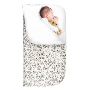 MIMUSELINA Nid d'ange Bebe Cosy Hiver 2 en 1 - Couverture Emmaillotage Bebe avec Fermeture Éclair Transformable en Grand Couverture Bebe - Ideal comme Sac de Couchage Bebe pour Lit Bébé ou Poussette (Baby Mimuselina SL, neuf)