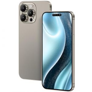 FufoneUS Affichage Faux Jouets téléphone téléphone Portable modèle métallique réplique Non Fonctionnement 1:1 téléphone pour téléphone 15 Faux Jouet Mobile (pour 15 Pro Titane Écran Couleur) (Hombodar Tech, neuf)