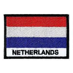 Patche Drapeau Pays Bas &Eacute;cusson Brod&eacute; Hollande A Coudre Patch (Naga.Hitam, neuf)