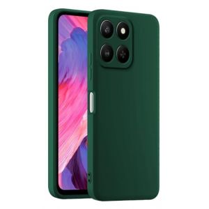 HULLIN Coque de T&eacute;l&eacute;phone en Silicone Color&eacute;e, Adapt&eacute;e &agrave; Honor 400 Smart (4G/5G) / Honor X7d (6.77") - Vert fonc&eacute; (HULLIN, neuf)