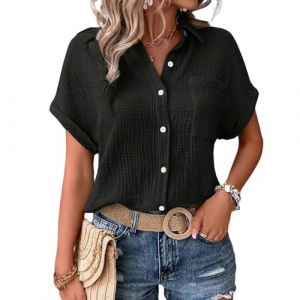tunique femme, hauts à paillettes pour femme, haut rouge, hauts à manches 3/4 pour femmes, chemisier en dentelle noire, couleur unie débardeur, femmes tops col carré, top imprimé amour, tenue de fete (wumingzhibei, neuf)