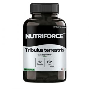 Tribulus Terrestris - 60 G&eacute;lules - Booster Testost&eacute;rone Naturel - Performance & Libido Homme (Nutriforce, neuf)