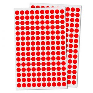 10mm Gommettes Autocollantes Rondes - Rouge, 3000 Pieces (TownX(UK), neuf)