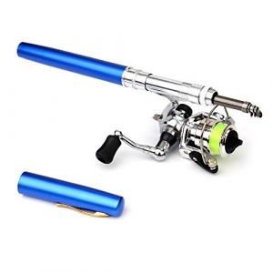 Lixada 1 M /1.4M /1.6M Poche Pliable Canne À Pêche Bobine Combo Mini Stylo Pôle De Pêche Kit Télescopique Canne À Pêche Spinning Reel Combo Kit 7 Coloris (Docerly, neuf)