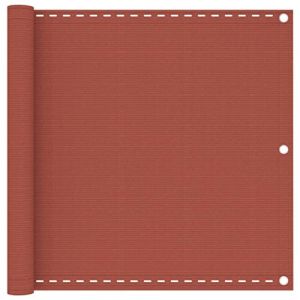 vidaXL Ecran de Balcon Brise-Vue Brise-Vent Store de Jardin Ecran de Protection Ecran d'Intimité Extérieur Terre Cuite 90x400 cm PEHD (vidaXL FR, neuf)