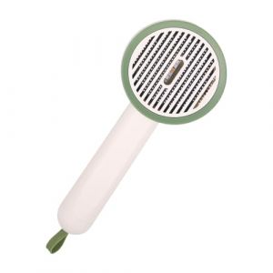 Brosse Étrille pour Chats | Peigne de Toilettage pour Chaton Avec Bouton,Étrille Anti-Dérapante Fonction UV à Bouton Éjecteur pour Bain et Voyage (shedow, neuf)
