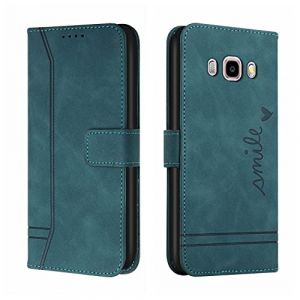 Bravoday Coque pour Galaxy J510 / J5 2016, Etui Cuir avec Magnetique, Flip Pochette Housse pour Galaxy J510 / J5 2016 Protection, Vert (Bravoday, neuf)