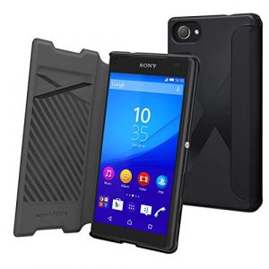 MFX SEEAF0034 Etui Folio pour Sony Xperia Z5 Compact Noir (Phonmatic, neuf)