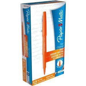 Papermate Flair Marqueur moyen Bullet Tip Orange (BigWhiteRabbit, neuf)