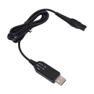 VGEBY HQ8505 Cordon de Chargeur de Rasoir &eacute;lectrique Professionnel C&acirc;ble USB Charge Rapide pour HQ6 HQ7 HQ8 HQ9 avec Mat&eacute;riau PVC pour les Voyages &agrave; Domicile (Linfoten, neuf)