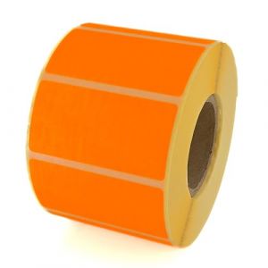 MD Labels Lot de 1000 &eacute;tiquettes adh&eacute;sives orange fluo 60 x 30 mm en rouleau - &Eacute;tiquettes autocollantes pour bureau, entrep&ocirc;t et exp&eacute;dition (MD Labels, neuf)