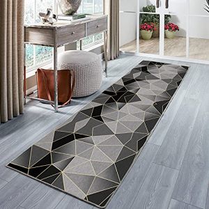 Tapis de cuisine antidérapant et lavable Tapis cuisine devant evier lavable antiderapant Design Moderne & Traditionnel Nombreuses Tailles et Couleurs pour Chambre, Cuisine, Descente de Lit - 40x280cm (Yun Zoogule, neuf)