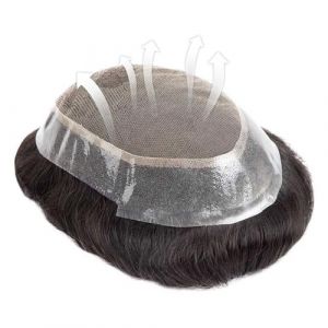 Toupet Homme Prothèse capillaire for hommes Système de cheveux en dentelle française Toupet for hommes Postiche en cheveux humains Remy Poly Around Remplacement de cheveux en dentelle respirante for h (zhmeiguo222, neuf)