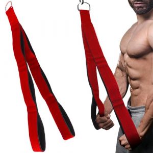 AGOISET Corde Triceps Sangle De Tirage Musculation - Corde Sangle Tirage Musculation Livr&eacute; avec Sac De Rangement - Corde Triceps Musculation pour Les Bras et Le Haut du Corps Musculation (Rouge) (AGOISET Store, neuf)