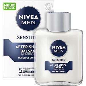 NIVEA MEN Sensitive Baume apr&egrave;s-rasage apr&egrave;s-rasage pour peaux sensibles des hommes - Soin de rasage apaisant pour soulager les irritations de la peau (100 ml) (At Rosso, neuf)